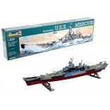 KIT PARA MONTAR REVELL NAVIO DE GUERRA U.S.S MISSOURI 1/535 75 PEÇAS REV 05092